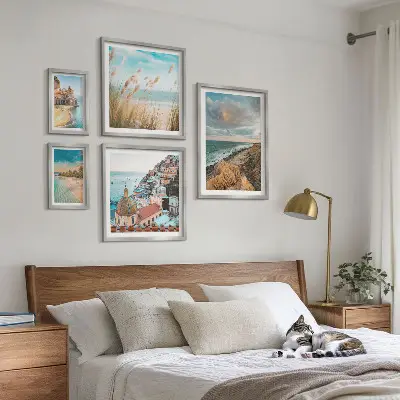 Framed photo set Beach landscapes of the world