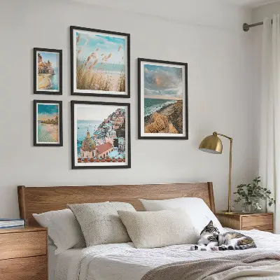 Framed photo set Beach landscapes of the world