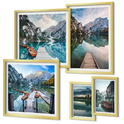 Gallery wall Mountain lakes and nature