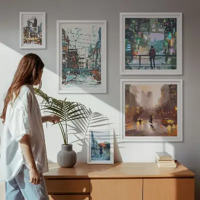Framed photo set Modern cityscapes
