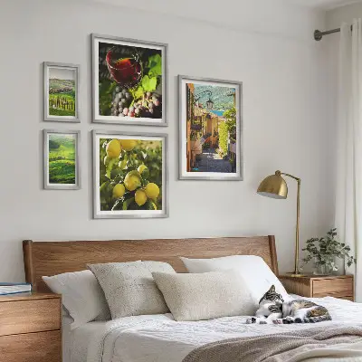 Set of 5 wall art pieces The charming landscapes of Tuscany