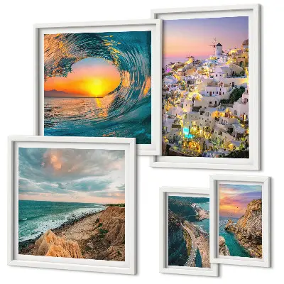 Gallery wall Seaside landscapes and beaches