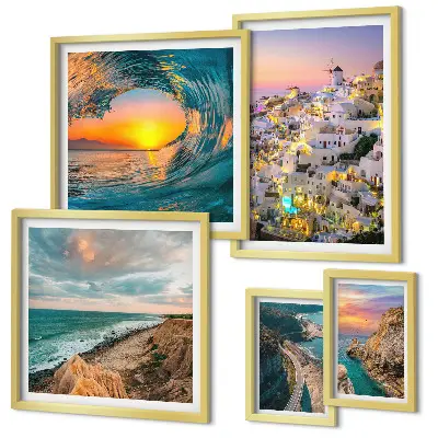 Gallery wall Seaside landscapes and beaches