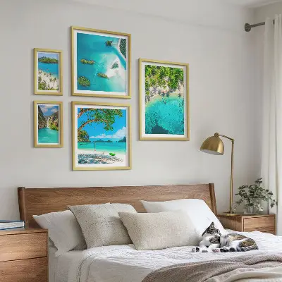 Framed photo set Tropical beaches, paradise waters