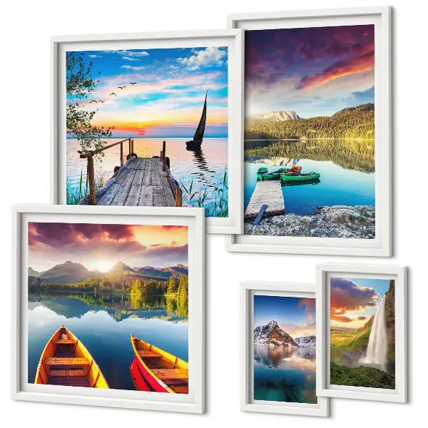 Gallery wall Landscapes waterfalls lakes