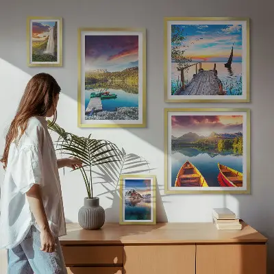 Gallery wall Landscapes waterfalls lakes