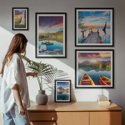 Gallery wall Landscapes waterfalls lakes