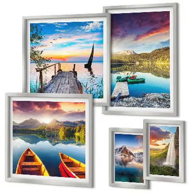 Gallery wall Landscapes waterfalls lakes