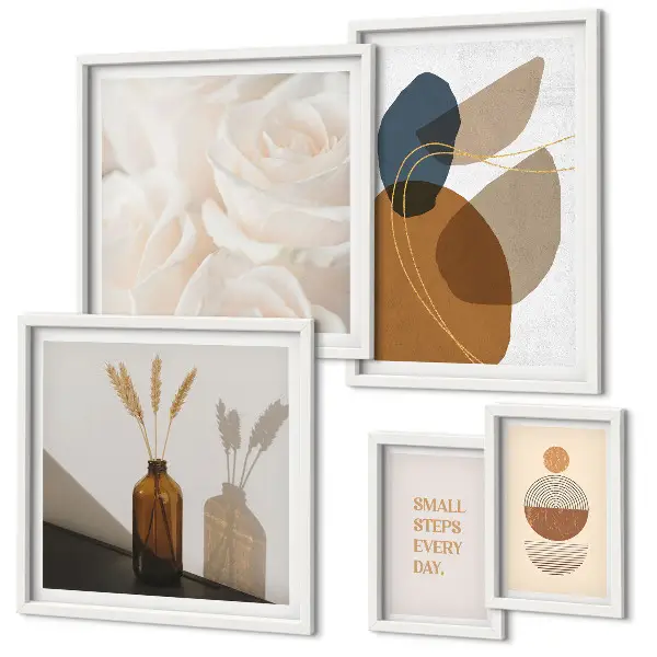 Gallery wall Boho plant decorations