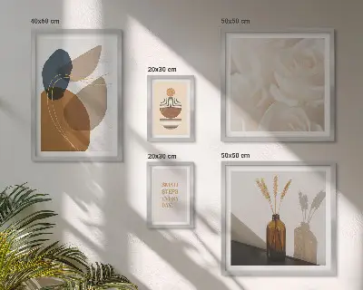 Gallery wall Boho plant decorations