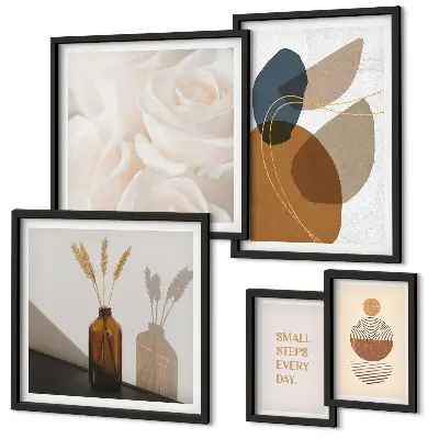 Gallery wall Boho plant decorations