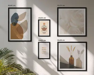 Gallery wall Boho plant decorations