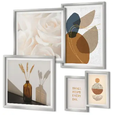 Gallery wall Boho plant decorations