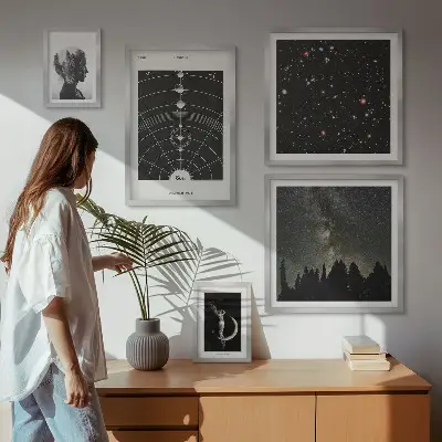 Cosmic Inspirations of the Galaxy framed photo set