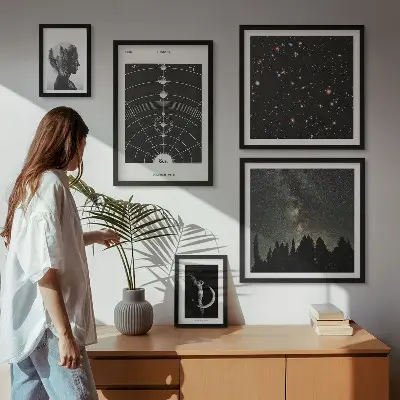 Cosmic Inspirations of the Galaxy framed photo set