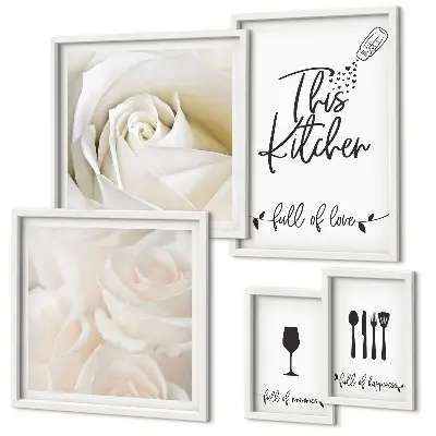 Gallery wall stylish plant-themed kitchen decor