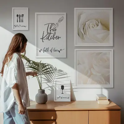 Gallery wall Stylish plant kitchen decoration