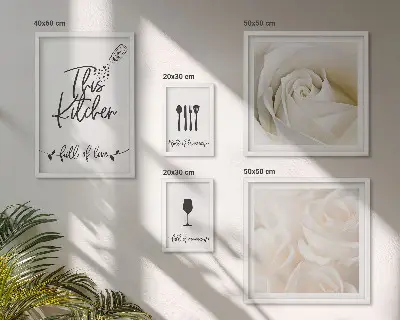 Gallery wall Stylish plant kitchen decoration