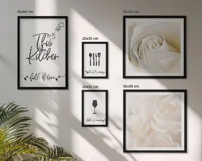 Gallery wall Stylish plant kitchen decoration