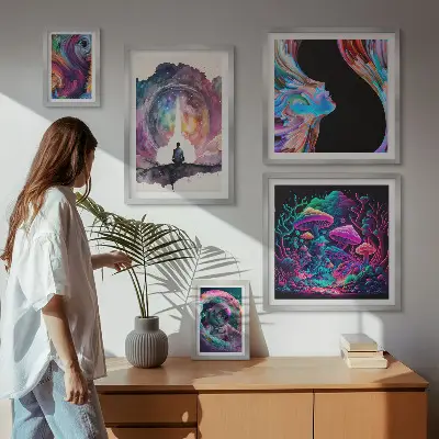 Gallery wall Cosmic inspirations surrealism