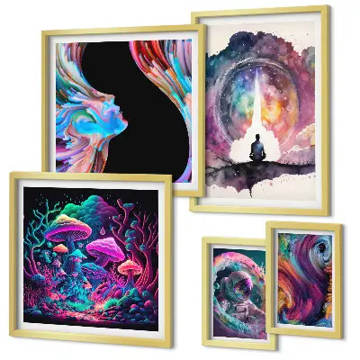 Gallery wall Cosmic inspirations surrealism