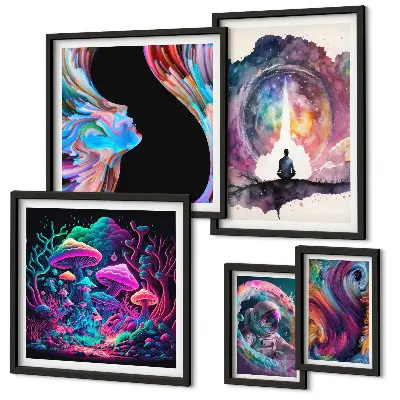 Gallery wall Cosmic inspirations surrealism