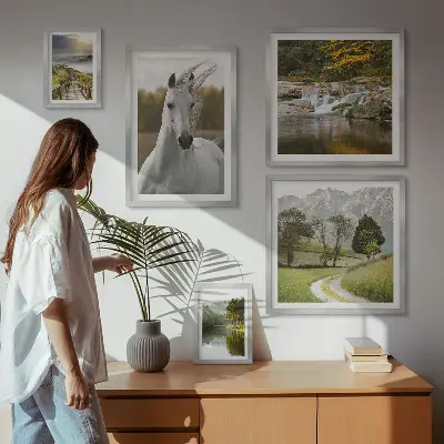 Framed photo set Landscapes Landscapes Horse