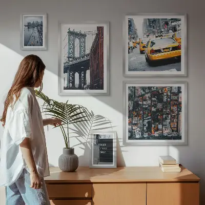 Set of 5 wall art pieces Charming views of New York
