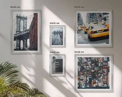 Set of 5 wall art pieces Charming views of New York