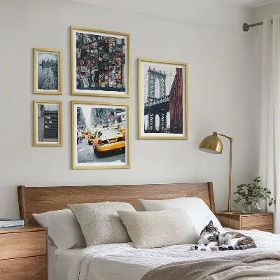 Set of 5 wall art pieces Charming views of New York