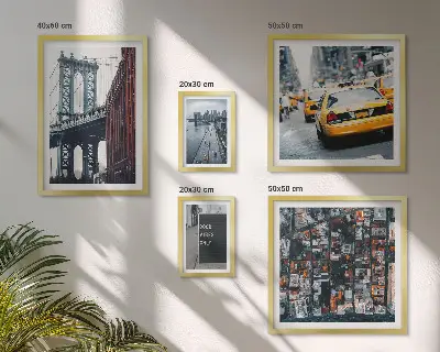 Set of 5 wall art pieces Charming views of New York