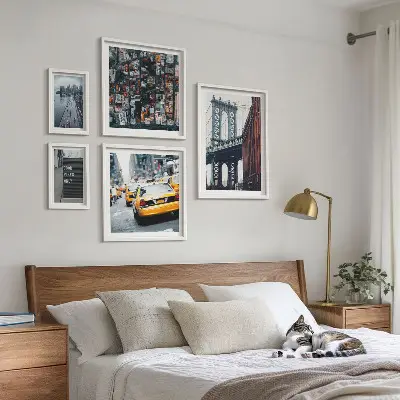 Set of 5 wall art pieces Charming views of New York