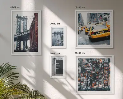 Set of 5 wall art pieces Charming views of New York