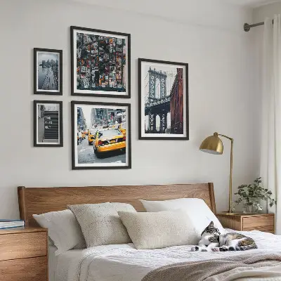 Set of 5 wall art pieces Charming views of New York