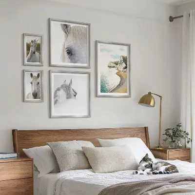 Gallery wall Horses beach nature minimalism