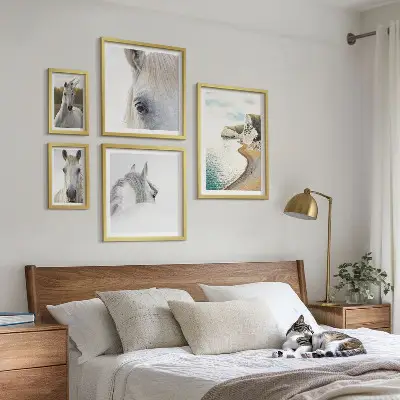 Gallery wall Horses beach nature minimalism