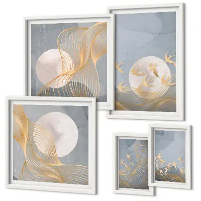 Framed photo set Harmony of nature and delicacy