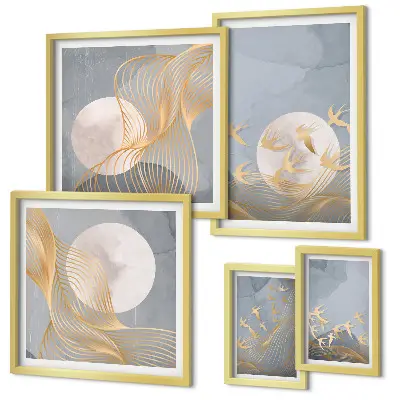 Framed photo set Harmony of nature and delicacy