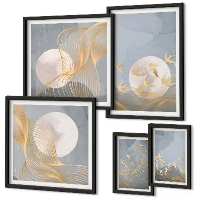 Framed photo set Harmony of nature and delicacy