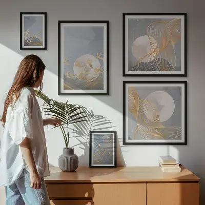 Framed photo set Harmony of nature and delicacy