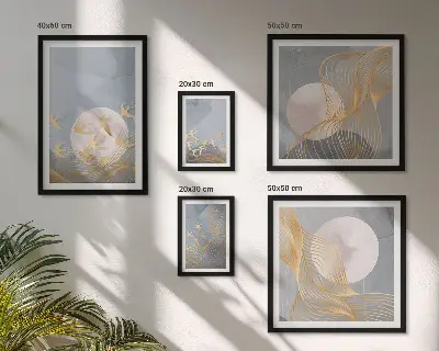 Framed photo set Harmony of nature and delicacy
