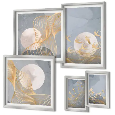 Framed photo set Harmony of nature and delicacy