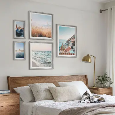 Charming seaside views wall art set of 5 pieces