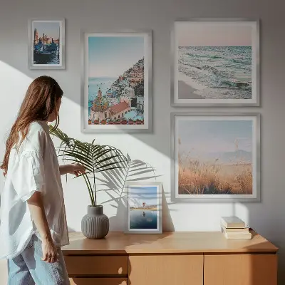 Charming seaside views wall art set of 5 pieces