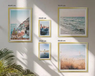 Set of 5 wall art pieces Charming seaside views