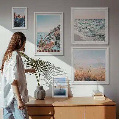 Charming seaside views wall art set of 5 pieces