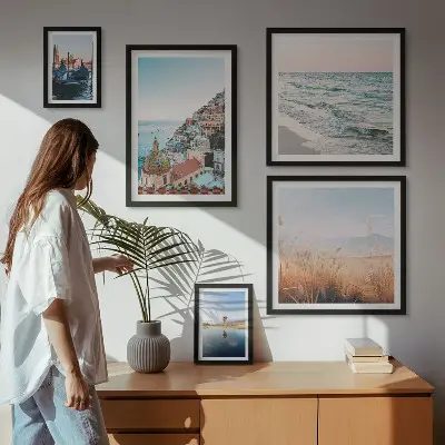 Charming seaside views wall art set of 5 pieces