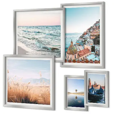 Charming seaside views wall art set of 5 pieces