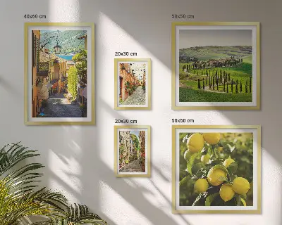 Gallery wall Charming streets of Italy landscapes