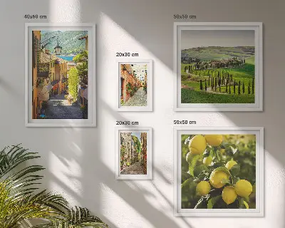 Gallery wall Charming streets of Italy landscapes